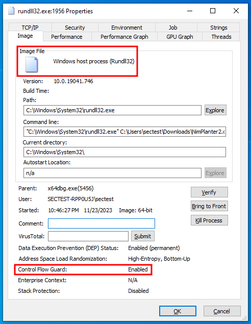 rundll32.exe is CFG enabled