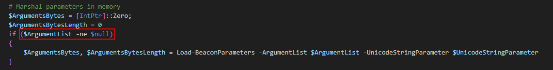 Incorrect comparison to $null